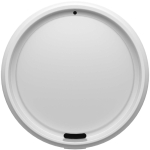 Copo reutilizável em plástico reciclado de parede simples 350 ml cor branco segunda vista