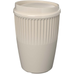 Copo reutilizável em plástico reciclado de parede simples 350 ml cor areia