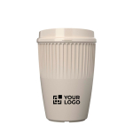 Copo reutilizável em plástico reciclado de parede simples 350 ml vista principal