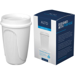 Copo de parede única com tampa 360° e rebordo isolante 350ml cor branco quarta vista