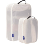 Conjunto de dois organizadores de bagagem Thule com painel de rede cor branco