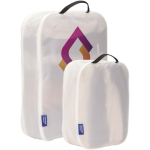 Conjunto de dois organizadores de bagagem Thule com painel de rede cor branco