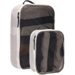 Conjunto de dois organizadores de bagagem Thule com painel de rede cor branco terceira vista