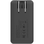 Carregador de viagem rápido com portas USB-C e USB-A 65W Xtorm cor preto segunda vista traseira