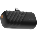 Bateria externa com USB-C dobrável e carregamento rápido 5.000 mAh Xtorm cor preto vista impressa logo 2