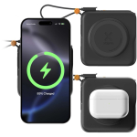 Carregador de viagem 3 em 1 com carregamento sem fios 10.000 mAh Xtorm cor preto segunda vista
