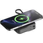 Carregador de viagem 3 em 1 com carregamento sem fios 10.000 mAh Xtorm cor preto terceira vista