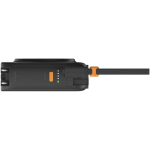 Carregador de viagem 3 em 1 com carregamento sem fios 10.000 mAh Xtorm cor preto vista lateral