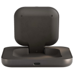 Carregador magnético Qi2 para mesa de cabeceira com cabo USB-C 15W Zens cor preto segunda vista traseira