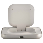 Carregador magnético Qi2 para mesa de cabeceira com cabo USB-C 15W Zens cor branco segunda vista traseira