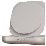 Carregador magnético Qi2 para mesa de cabeceira com cabo USB-C 15W Zens cor branco vista detalhe 1