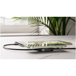 Cabo de carregamento USB-C 2 em 1 com base sem fios Zens cor preto imagem de estilo de vida 2