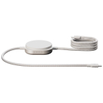 Cabo de carregamento USB-C 2 em 1 com base sem fios Zens cor branco