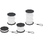 Candeeiro de mesa dobrável para secretária com luz ambiente cor preto terceira vista