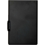 Porta-cartões magnético com proteção RFID e materiais reciclados cor preto segunda vista frontal