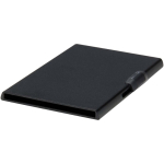 Porta-cartões magnético com proteção RFID e materiais reciclados cor preto terceira vista