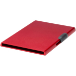 Porta-cartões magnético com proteção RFID e materiais reciclados cor vermelho terceira vista