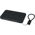 Power bank personalizável com fixação magnética e cordão 5.000 mAh cor preto segunda vista