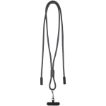 Cabo de carregamento com cordão e carregamento rápido de 65W cor preto