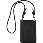 Bolsa organizadora de acessórios resistente à água com RFID cor preto segunda vista traseira