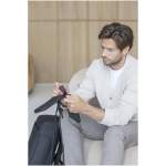 Bolsa organizadora de acessórios resistente à água com RFID cor preto imagem de estilo de vida