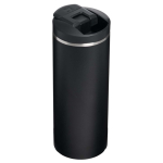 Copo térmico hermético de parede dupla com tampa fliptop 350ml Stanley cor preto segunda vista traseira