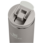 Copo térmico hermético de parede dupla com tampa fliptop 350ml Stanley cor cinzento vista detalhe 1