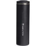 Copo térmico de parede dupla com tampa hermética 470ml Stanley cor preto vista impressa logo 2