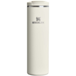 Copo térmico de parede dupla com tampa hermética 470ml Stanley cor bege