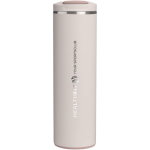 Copo térmico de parede dupla com tampa hermética 470ml Stanley cor cor-de-rosa claro vista impressa logo 2