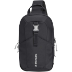 Mala a tiracolo urbana com bolsos e alça acolchoada 9L cor preto