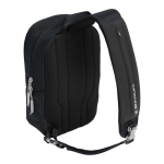 Mala a tiracolo urbana com bolsos e alça acolchoada 9L cor preto segunda vista traseira