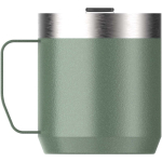Caneca térmica com tampa antissalpicos em aço inoxidável 350ml Stanley cor verde-escuro segunda vista traseira