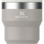 Caneca térmica empilhável parede dupla em aço inoxidável 295 ml Stanley cor cinzento segunda vista frontal