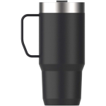 Caneca térmica com tampa anti-derramamento e parede dupla 473ml Stanley cor preto segunda vista traseira