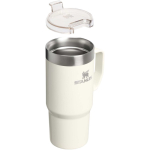 Caneca térmica com tampa anti-derramamento e parede dupla 473ml Stanley cor bege
