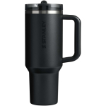 Copo térmico Stanley 1,18 L com palhinha rebatível à prova de fugas cor preto segunda vista frontal