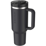 Copo térmico Stanley 1,18 L com palhinha rebatível à prova de fugas cor preto