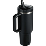 Copo térmico Stanley 1,18 L com palhinha rebatível à prova de fugas cor preto segunda vista traseira