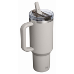 Copo térmico Stanley 1,18 L com palhinha rebatível à prova de fugas cor cinzento segunda vista traseira