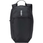 Mochila compacta Thule de 12 L para o dia a dia com detalhes refletoras cor preto segunda vista frontal