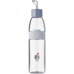 Garrafa de água hermética com presilha integrada 700ml Mepal cor azul vista impressão tampografia