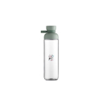 Garrafa de água com tampa rebatível antigotas 900ml Mepal cor verde maçã vista impressão tampografia