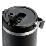 Copo térmico Stanley 890ml com palhinha rebatível à prova de fugas cor preto vista detalhe 1