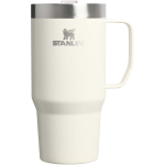Caneca térmica em aço inoxidável com tampa antissalpicos 710ml Stanley cor bege