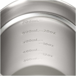 Caneca térmica em aço inoxidável com tampa antissalpicos 710ml Stanley cor bege vista detalhe 1