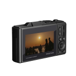 Câmara digital Prixton 64 MP com ecrã IPS rebatível de 3'' cor preto vista lateral