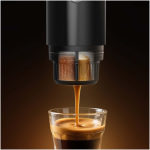 Máquina de café portátil pressão 15bar e recarregável 80ml Prixton cor preto