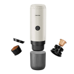 Máquina de café portátil pressão 15bar e recarregável 80ml Prixton cor bege terceira vista