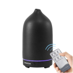 Humidificador Prixton com luz LED de 7 cores e temporizador cor preto terceira vista